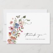 Colorful Floral Thank You Card (Front)