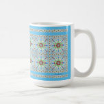 Colorful Floral Tile Pattern Mug 