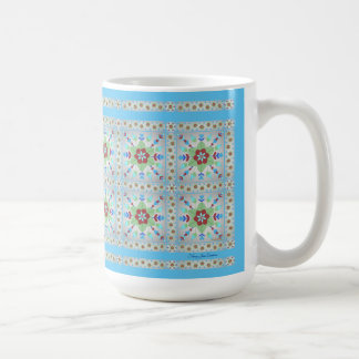 Colorful Floral Tile Pattern Mug