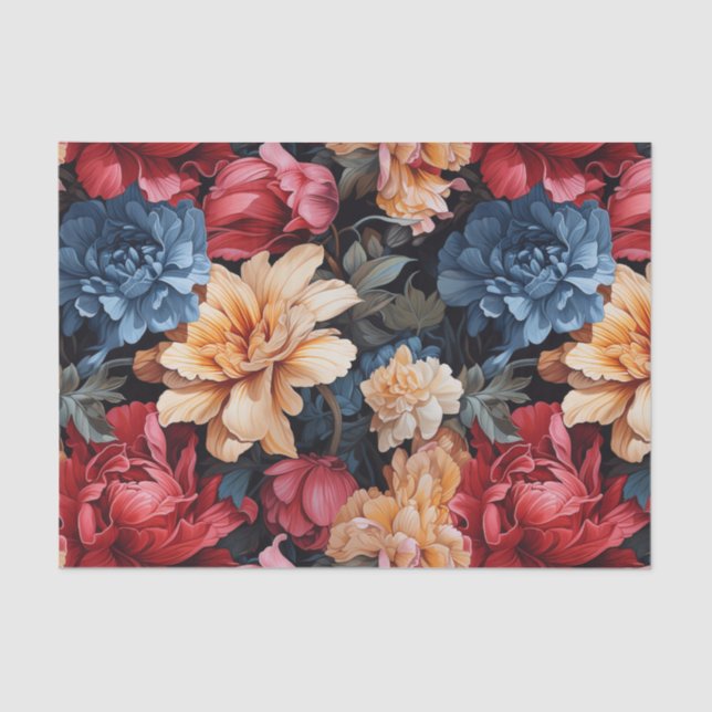 Colorful Floral  Tissue Paper (Front)
