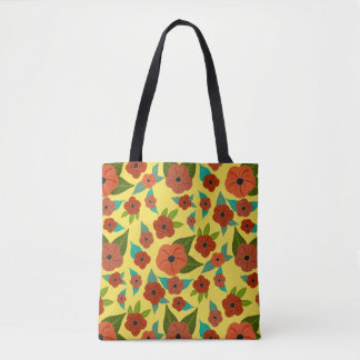 Colorful Floral Tote Bag
