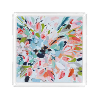 Colorful Floral Tray
