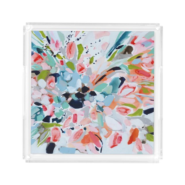 Colorful Floral Tray (Front)