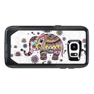 Colorful Floral Tribal Elephant Illustration OtterBox Samsung Galaxy S7 Edge Case