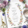 Colorful Floral Wedding Invitation