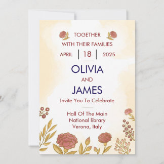 Colorful & Floral Wedding Invitations