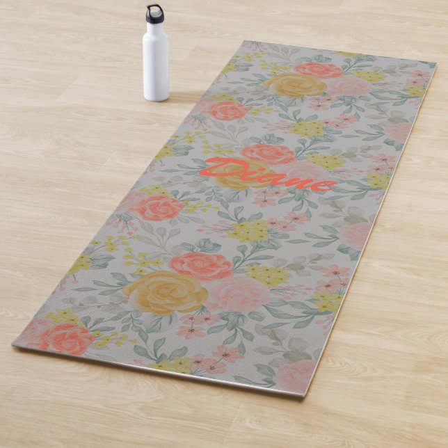 Colorful Floral Yoga Mat (In Situ)