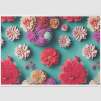 Colorful Florals, A Visual Symphony Tissue Paper