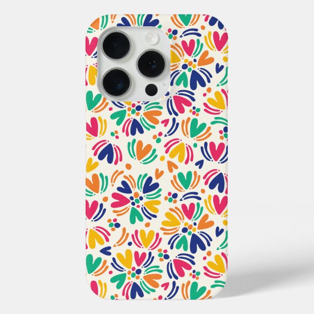 Colorful Florals & Polka Dots Case-Mate iPhone Case (Back)