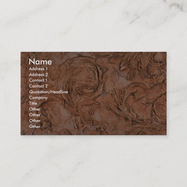 Colorful Florentine Swirls Business Card (Front)
