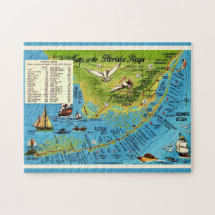 Colorful Florida Keys 11x14 Jigsaw Puzzle