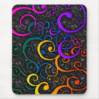 Colorful Flourish Pattern mousepad