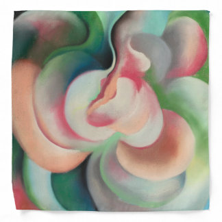 Colorful flower abstract painting Georgia O'Keeffe Bandana