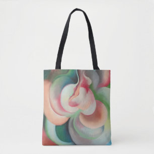 Colorful flower abstract painting Georgia O'Keeffe Tote Bag