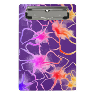 Colorful flower and veggies art mini clipboard