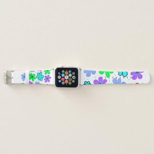 Colorful Flower Apple Watch Band