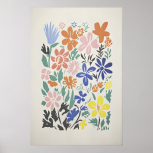 Colorful Flower Arrangement Artwork Poster