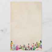 Colorful Flower Baby Shower Nursery Rhyme Quiz (Back)