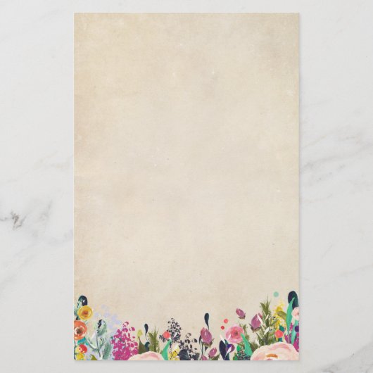 Colorful Flower Baby Shower Nursery Rhyme Quiz (Back)