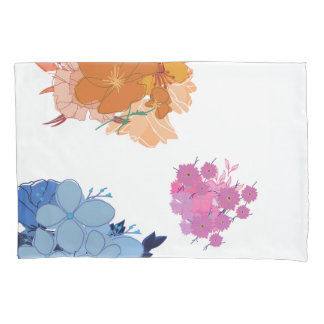 Colorful Flower Blanket Pillow Case