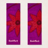 colorful flower bookmark (Front & Back)