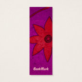 colorful flower bookmark (Back)