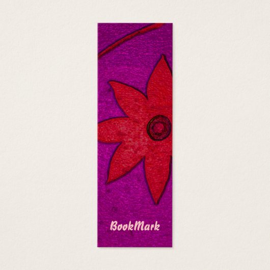 colorful flower bookmark (Front)