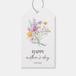 Colorful Flower Bouquet Mother’s Day Customizable  Gift Tags