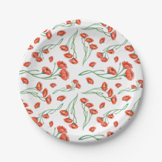 Colorful flower bouquet Paper Plate