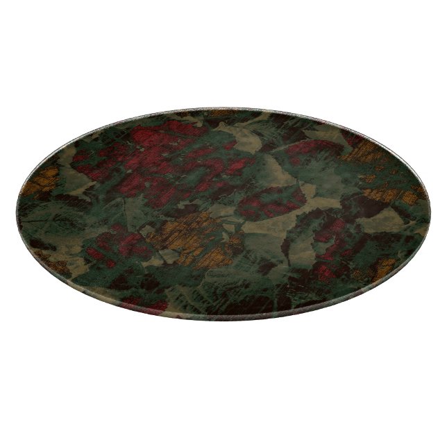 Colorful flower camouflage pattern cutting board (Corner)