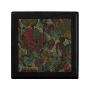 Colorful flower camouflage pattern gift box