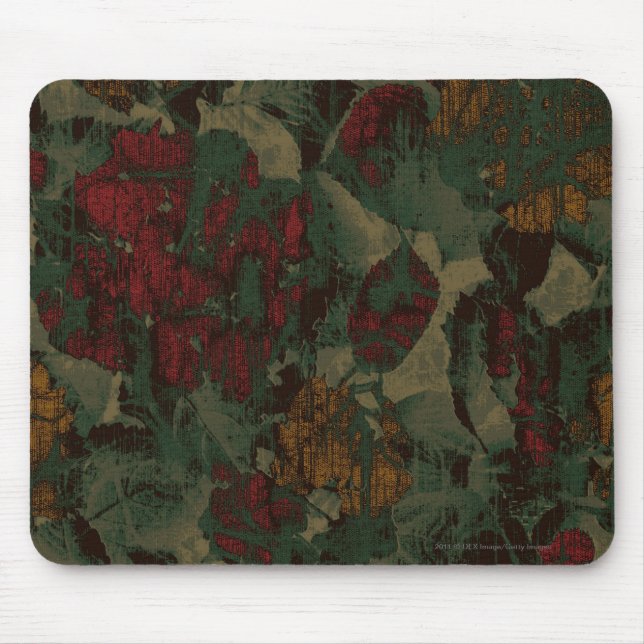Colorful flower camouflage pattern mouse pad (Front)