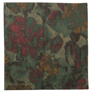 Colorful flower camouflage pattern napkin