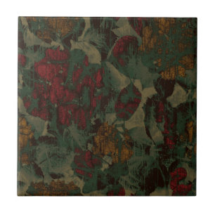 Colorful flower camouflage pattern tile