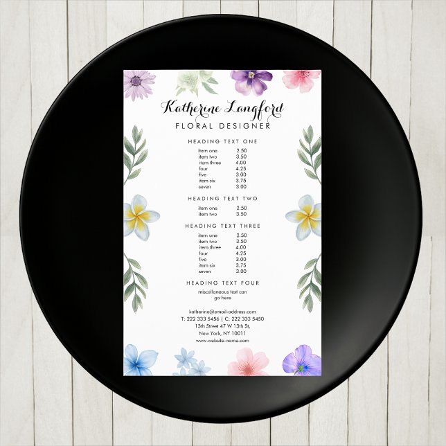 Colorful Flower Design Editable Template Flyer (Creator Uploaded)