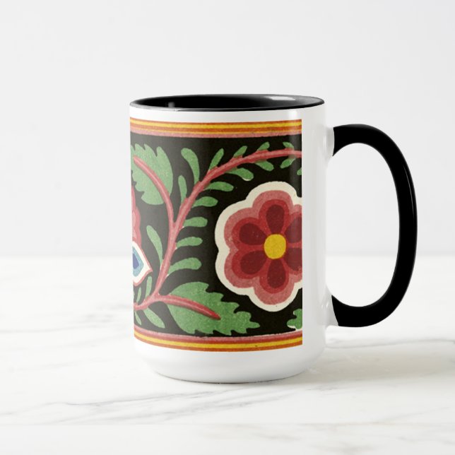 Colorful Flower Design - Mug (Right)