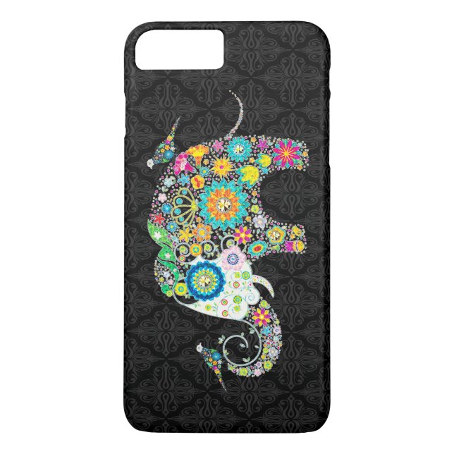Colorful Flower Elephant & Birds Case-Mate iPhone Case (Back)