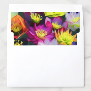 Colorful Flower Envelope Liner