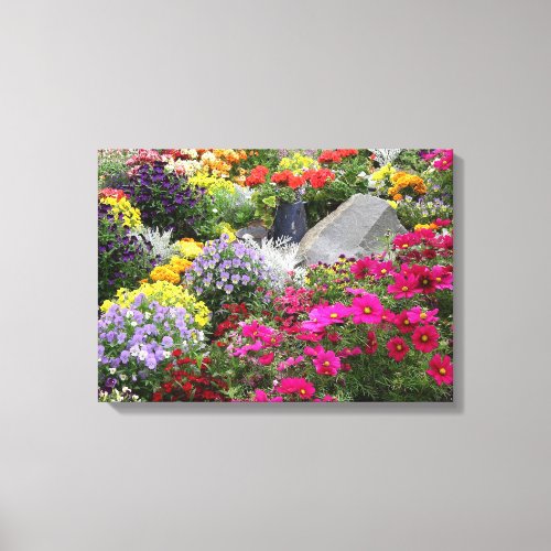 Colorful Flower Garden Canvas Print
