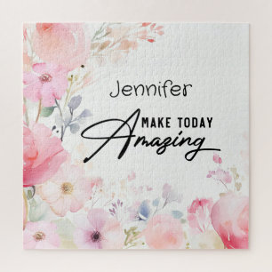 Colorful Flower Inspirational Puzzle