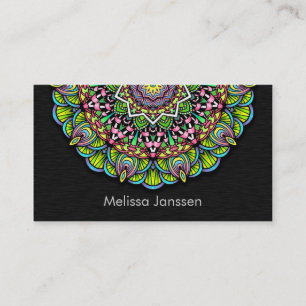 Colorful Flower -Mandala- Business Card