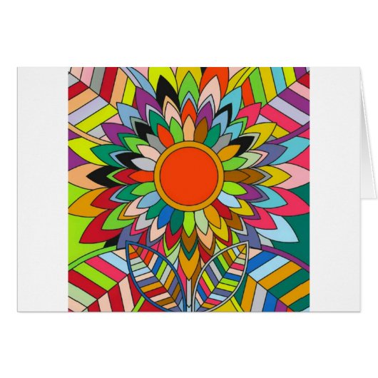 colorful flower mandala yaei design (Front Horizontal)
