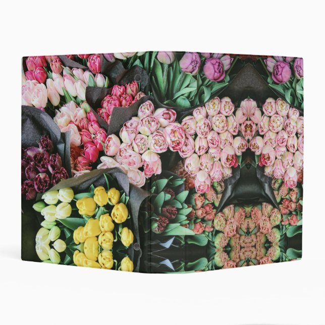 colorful flower mini binder (Background)