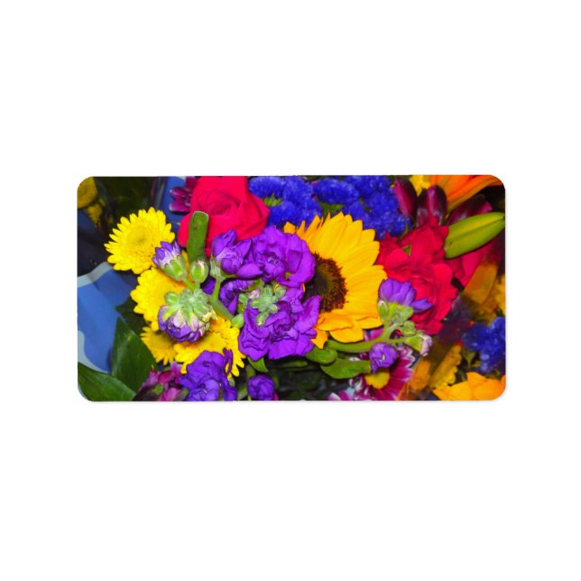 Colorful Flower Mix label (Front)