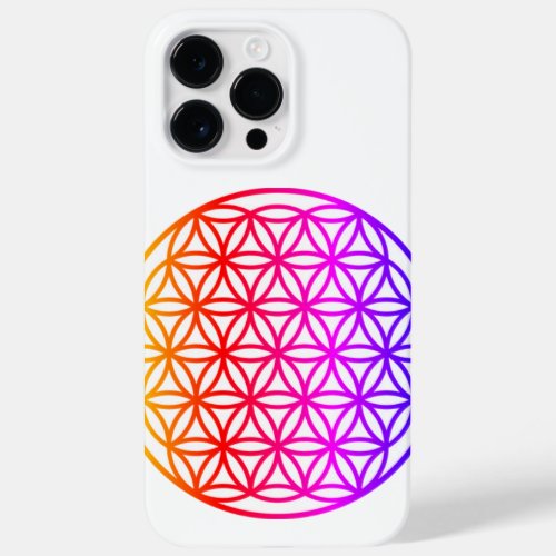 Colorful Flower of Life scared geometry  Case_Mate iPhone 14 Pro Max Case
