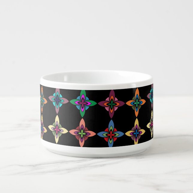 Colorful Flower Pattern Bowl (Center)