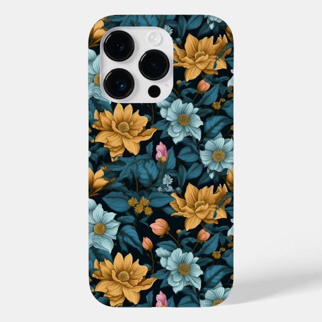 Colorful Flower Pattern Case-Mate iPhone Case (Back)