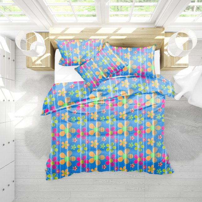 Colorful Flower Pattern Duvet Cover (Creator Uploaded)