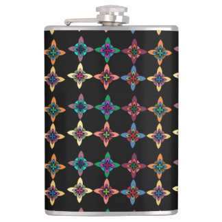 Colorful Flower Pattern Flask