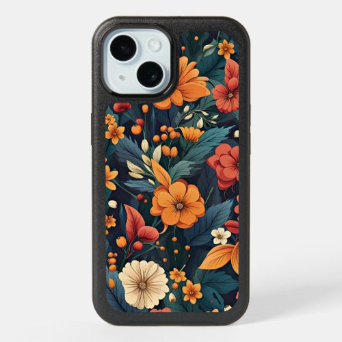 Colorful Flower Pattern iPhone 15 Case